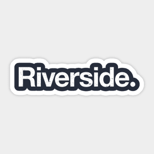 Riverside. Sticker